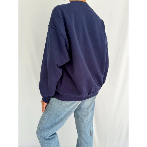 90s vintage blue dolphins florida USA souvenir graphic cozy pullover sweatshirt - Picture 6 of 9